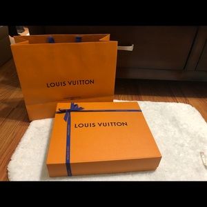 Louis Vuitton gift box and shopping bag
